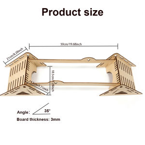 Wooden RC Crawler Obstacle Universal Compatibility 1/18 To 1/36 Scale Adjustable Rc Car Bridge Versatile for All Skill Levels
