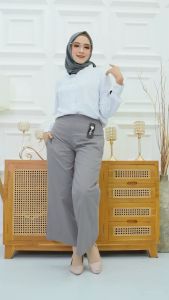 TM BUSANA CELANA KULOT WANITA KATUN STRETCH TEBAL LEMBUT ALL SIZE FIT TO XL/CELANA KERJA/KASUAL