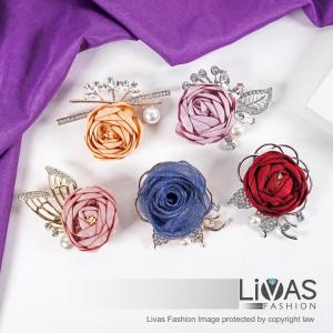 Kerongsang Bahu Pin Tudung Jarum Peniti Rose Pearl Brooch Hijab Pins Muslimah Fashion Jewellery Accessories Mewah Bunga Mutiara Asli Sabah Murah Borong