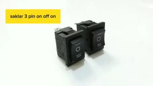 Mengenal Saklar 3 Pin On Off On & Rocker Switch Hitam Tanpa Lampu