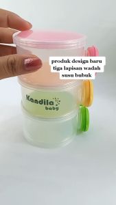KANDILA BABY MILK POWDER CASE 3 LAYER / KDL 010-2 / TEMPAT WADAH PENYIMPANAN SUSU BUBUK BABY 3 SET
