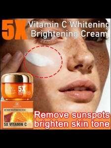 5X Vitamin C Whitening Cream anti-spot whitening cream with niacinamide anti-aging shrink pores whiten brighten skin repair and moisturize skin. 50g