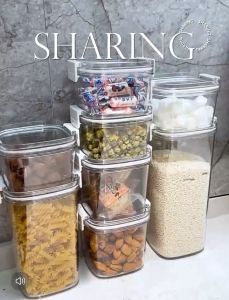 DXL Sealed Jar Cereal Storage Boxes Jars Kitchen Food Storage Jars Cereal Snack Storage Jars