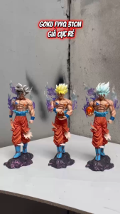 Mô Hình Son GOku FYYQ Studio cao 31cm nặng 500gram Goku Vô cực UI cầm ngọc rồng dragon ball cao cấp