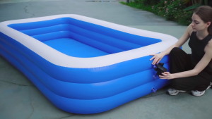 Inflatable Swimming Pool for kids adult family size Outdoor Inflatable Swimming Pool With slide pump