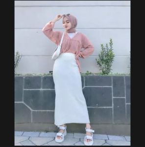 ROK SPAN SCUBA PREMIUM TEBAL | ROK KERJA WANITA CASUAL