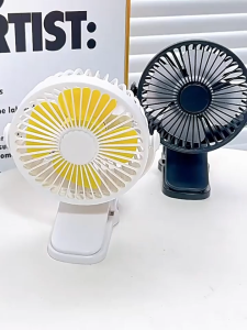 BATHI Kipas Angin Mini Jepit Meja Portable 4.4 Inch Putar 720° Senyap Tenaga Besar 1200mAh USB Rechargeable JH-006