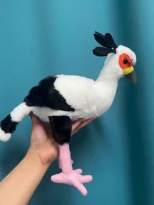 Cartoon Secretary Bird Plush Toys Stuffed Animals Doll Grassland Tropical Animals Plush for Kids Animal Lover Fans Birthday Gift