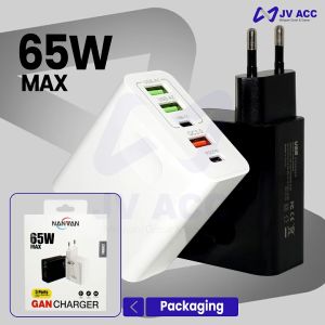 NANVAN NVN-PTC10 HEAD / BATOK / KEPALA CHARGER SUPER FAST CHARGING 65W 5IN1