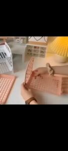 Rak Susun Plastik Mini Serbaguna Rak Meja Bumbu Dapur Penyimpanan Portable Minimalis