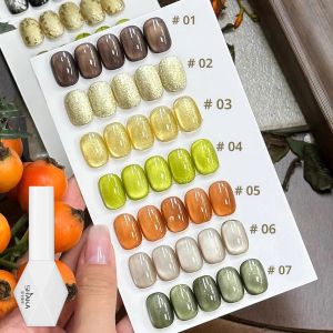 ยาทาเล็บแม่เหล็กสีทองดำลายแมว 1 ชิ้น สำหรับฤดูใบไม้ร่วงและฤดูหนาว แบบลอกออกได้ด้วยน้ำยาล้างเล็บ  ชนิดเจลกึ่งถาวร สำหรับตกแต่งเล็บด้วยตัวเอง