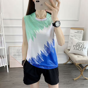 Áo Thun Chạy Bộ Không Tay Nhanh Khô Thoáng Khí Thấm Mồ Hôi Quần Áo Cầu Lông Quần Áo Thể Thao Nam Nữ Đồng Phục