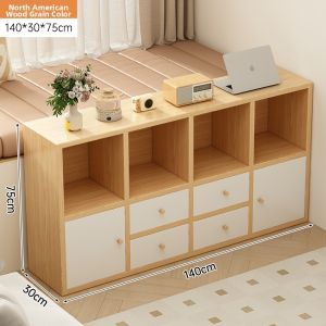 ZHUOHE | 8-Cell Floor-Standing Cube Bookshelf Room Divider Storage Cabinet for Bedroom
