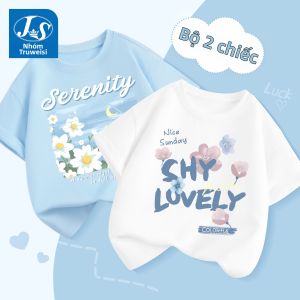 JS | Áo Thun Cotton Tay Ngắn Cho Bé Gái