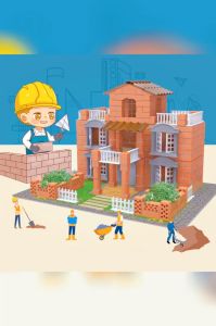 DIY ชูดก่อสร้างบ้าน พร้อมอุปกรณ์ครบครัน เป็นบริเวณชุดสร้างบ้าน อินทั่ษฎี สร้างบ้าน ชูดสร้างบ้านจำลอง วิศวกร์ สร้าง บ้าน