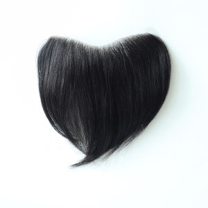 WANZAN Hairline Front Toupee Mens Invisible PU Skin Base Bangs Wig Forehead Hairpiece