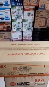 Sanex Kompor Gas Cor Komersial Mawar Mata Seribu 1 Tungku Teknologi Double Ring Burner - SN21A