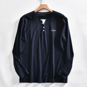First-Line Label Cutting + Fake Two-Piece Design Export Tail Goods Spring and Summer Men Fashion All-Match Long Sleeves Cool T-shirt