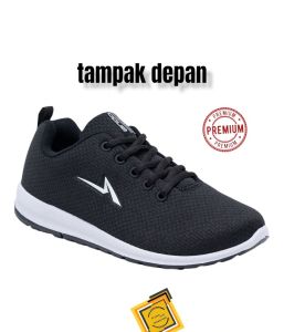 SEPATU SEKOLAH ANDO HITAM PUTIH SIZE 37-43
