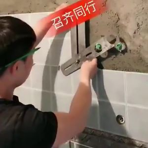 40/60cm universal Lubang Locator Penentu Locator For Ceramic Tile Glass Stainless Steel Tile Locator Ruler Measuring Tool