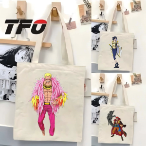 TFO Tote Bag One Piece the Straw Hat Pirates Monkey D. Luffy Versatile Ideal for College School