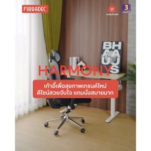 FURRADEC เก้าอี้เพื่อสุขภาพ รุ่น Harmony สีเทา