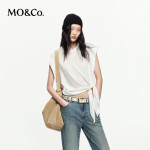 MO&Co. | Cotton Binding Short Sleeveless Loose H-shape Anti-peep Top