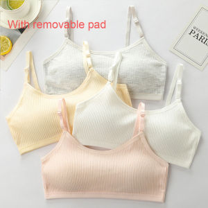 4 Pcs/Lot Childrens Breast Care Girls Bras Age 8-16 Years Cotton Teens Girls Sponge Cup Teenage Girl Underwear Kids Vest