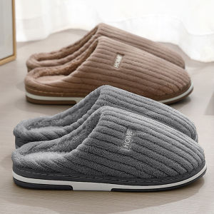 JIFANPAUL | Mens Winter Slipper Anti-slip Warm Fleece Indoor Shoes
