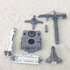 Space station spacecraft rocket (can be manually launched) space shuttle toy. Childrens spaceship toy gift model