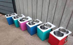 Standing mixer 3kg inovasi terbaru Bowl stainles steel 304 elegan Lengkap dengan tutup standar SNI