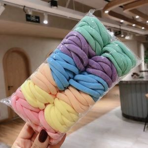 50/ชุดที่มีสีสันผมวงยืดหยุ่นผมเด็กสาวผู้ถือหางม้ายางยืดหยุ่นสําหรับผู้หญิงอุปกรณ์เสริมผมแถบคาดศีรษะ