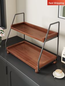 Multi-layer Retro Desktop Storage Shelf