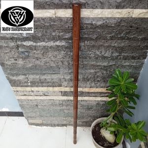 Tongkat jalan kayu kelor Jawa model bambu lurus