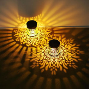 2-pack solar peony wall lamps - hollow peony design Outdoor Garden Decor Light Iron Light for Yard Party Gift