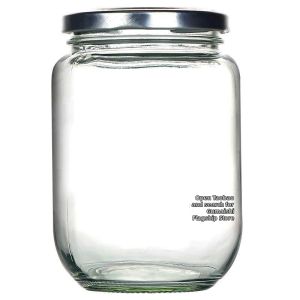 gumahus | Food-Grade Transparent Glass Jar with Lid for Boiling and Sealing