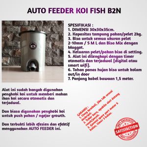 Auto feeder koi fish alat pemberi pakan otomatis kap 2kg