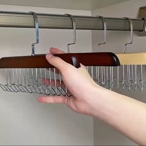 Women Storage Bra Hanger Multifunctional Wooden Belt Hanger Sturdy Tie Belt Holder For Beanie Scarfs Bra Closet Supplies