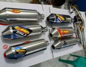 Knalpot racing KLX FMF slincer only Bonus braket klam dan