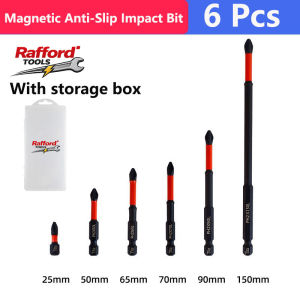 Rafford PH2 Magnetic Drill Bit Set S2 Steel Magnetic Screwdriver Bits 1/4” Hex Shank Anti-Slip Impact-Ready for Drill & Driver