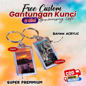 Keychain Gantungan Kunci Akrilik Ganci FotoTerlaris