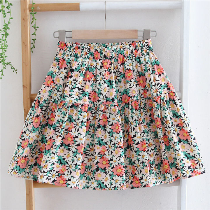 BÁN SỈ Chân váy hoa kèm quần cotton cho bé size từ 3-10