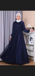 GAMIS  DRESS SALVINA # GAMIS POLILINEN  PREMIUM MIX BURKAT TERMURAH BEST-SELLER
