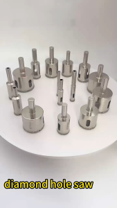 Glass Hole Saw Diamond Mata Bor Lubang Kaca / Mata Bor Pelubang Pembolong Kaca