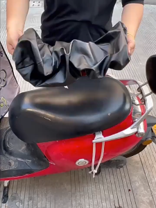 PU Leather Motorcycle Seat Cover Universal Waterproof Dustproof Anti-Slip Seat Cushion With Elasticity On All Sides Motorcycle Seat Accessories Protector