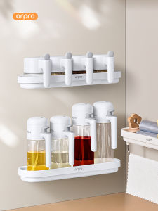 pracra | Hole-free Wall-mounted Water-draining Storage Rack