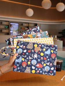 Waterproof Oxford Cloth Zipper Document Bag A4 Student Middle School Handbag Storage File Bag Business Supplies Storage