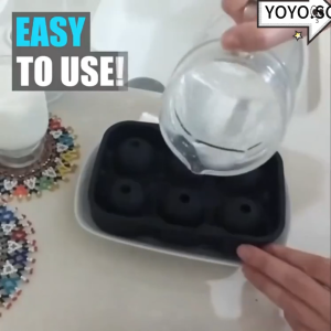 [✅SG Ready Stock] Ice Ball Maker / Silicone Ice Cube Tray / Whiskey Cocktail Ice Box/ Sphere Mold / Kitchen Accessories