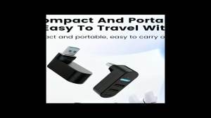 Mini 180° Rotating 4-Port USB 3.0/2.0 Hub Type-C High-Speed Data Transfer Flash Drive Splitter Adapter for Lapto