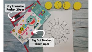 [SG] Easy Grip Art Dot Markers for Kids Activity Books Early Learning Non Toxic